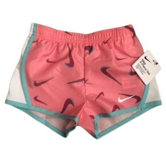 Nike Little girls 2PC Shorts Set Sunset Pulse Size 24 M - Picture 4 of 8